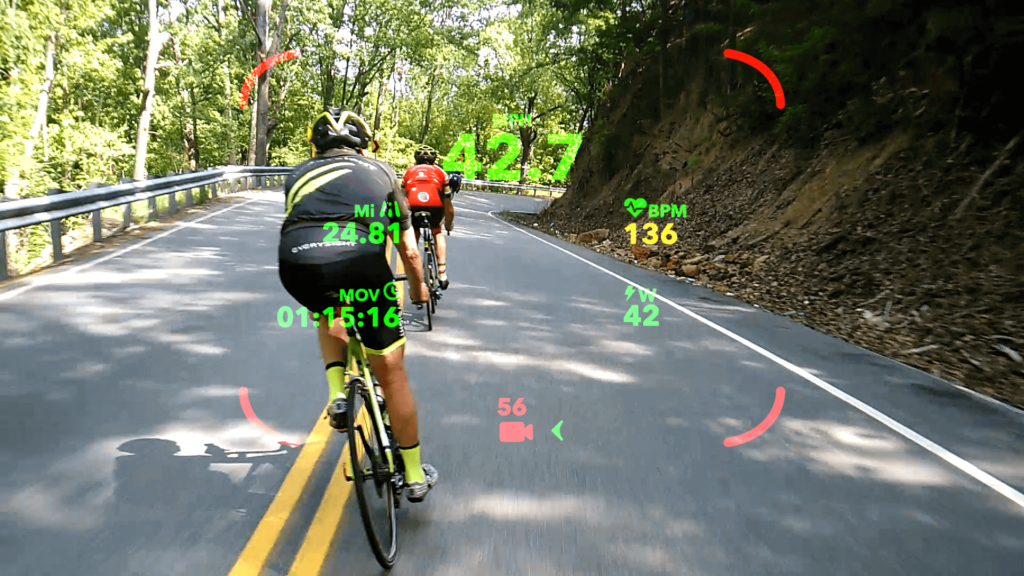 realité augmentée lunettes connectées cyclisme