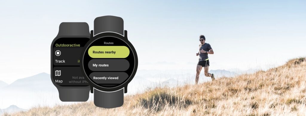 outdooractive application montre connectée